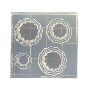 Egg Tart Earrings Silicone Decorative Pendant Mold Epoxy Resin Molds