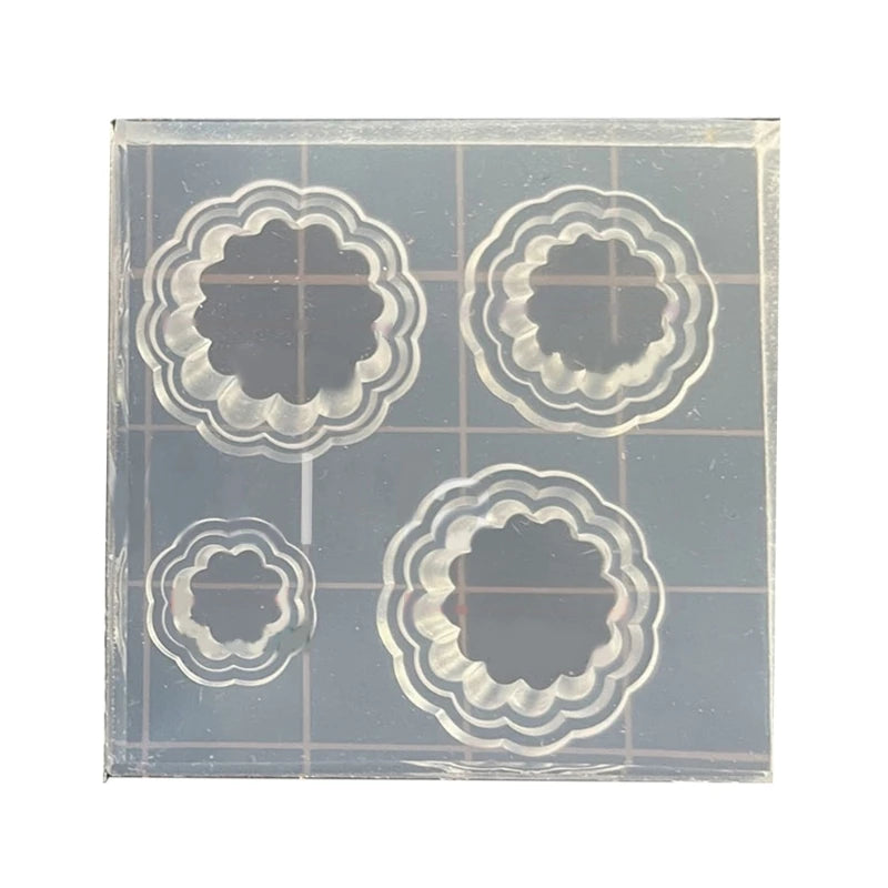 Egg Tart Earrings Silicone Decorative Pendant Mold Epoxy Resin Molds