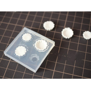Egg Tart Earrings Silicone Decorative Pendant Mold Epoxy Resin Molds