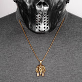Egypt Pharaoh Long Men Necklace Pendant Chain Hip Hop Stainless Steel Jewelry