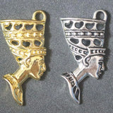 Egyptian Cross Beetle Nefertiti Charms Pendant Set for Jewelry Making