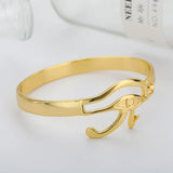 Egyptian Evil Eye Bracelet Bangle Stainless Steel African Bracelet