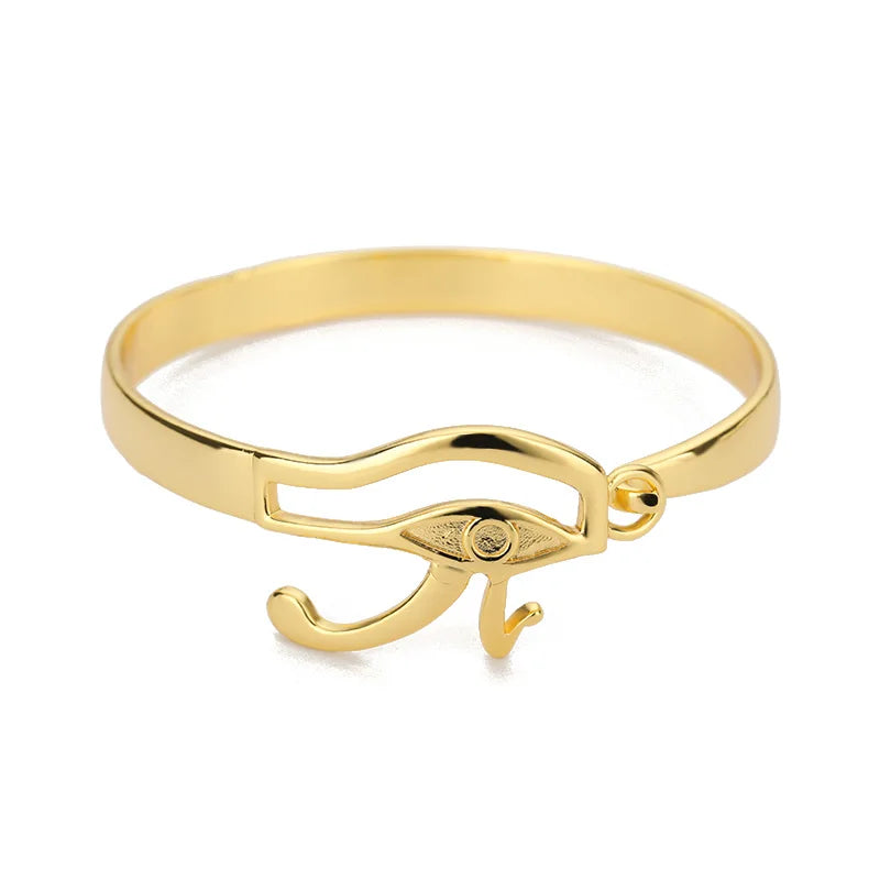 Egyptian Evil Eye Bracelet Bangle Stainless Steel African Bracelet