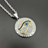 Egyptian Eye of Horus Necklace Pendant Stainless Steel