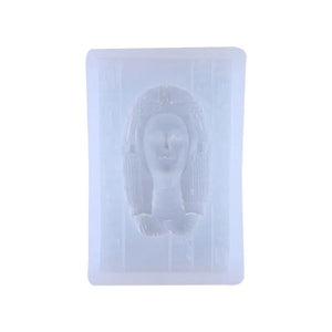 Egyptian Pharaoh Head Silicone Mold for DIY Craft Pendant Making