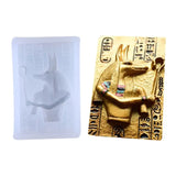 Egyptian Pharaoh Head Portrait Silicone Mold for DIY Craft Pendant Molds