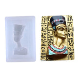 Egyptian Pharaoh Head Portrait Silicone Mold for DIY Craft Pendant Molds
