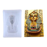 Egyptian Pharaoh Head Portrait Silicone Mold for DIY Craft Pendant Molds