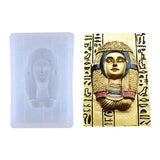 Egyptian Pharaoh Head Portrait Silicone Mold for DIY Craft Pendant Molds
