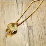 Egyptian Pharaoh Pendant Necklace Vintage Stainless Steel Long Chain Punk Jewelr