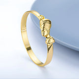 Nefertiti Bangles Egypt Couple Bracelets HipHop Punk Jewelry Gift