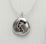 Egyptian Nefertiti Wax Seal Pendant Necklace
