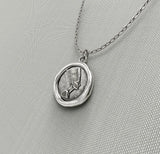 Egyptian Nefertiti Wax Seal Pendant Necklace