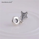Eiffel Tower Charms Sterling Silver Bead DIY Jewelry