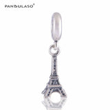 Eiffel Tower Charms Sterling Silver Bead DIY Jewelry