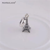 Eiffel Tower Charms Sterling Silver Bead DIY Jewelry