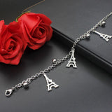 Eiffel Tower Stainless Steel Bracelet 18-23 cm