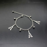Eiffel Tower Stainless Steel Bracelet 18-23 cm