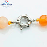 Natural Stone Ethnic Chalcedony Necklace & Pendant Women Beads Sweater Chain