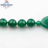 Natural Stone Ethnic Chalcedony Necklace & Pendant Women Beads Sweater Chain