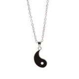 Taoism Taiji Enamel Necklace Pendant Lucky Charm Lover's Jewelry