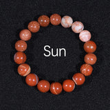Solar System Bracelet Natural Stone Universe Planets Bead Bracelet