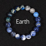 Solar System Bracelet Natural Stone Universe Planets Bead Bracelet