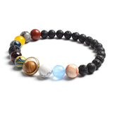Solar System Bracelet Natural Stone Universe Planets Bead Bracelet