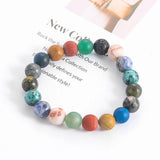 Planets Stone Beaded Bracelet for Women and Men Universe Galaxy Energy Bracelet