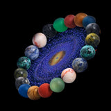 Planets Stone Beaded Bracelet for Women and Men Universe Galaxy Energy Bracelet