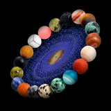 Planets Stone Beaded Bracelet for Women and Men Universe Galaxy Energy Bracelet