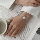 925 Sterling Silver Eight-Pointed Star Bead Bracelet For Women