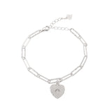 925 Sterling Silver Eight-Pointed Star Bead Bracelet For Women