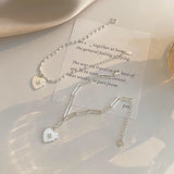 925 Sterling Silver Eight-Pointed Star Bead Bracelet For Women