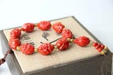 18 Arhats Cinnabar Bead Buddhism Amulet Bracelet