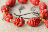 18 Arhats Cinnabar Bead Buddhism Amulet Bracelet