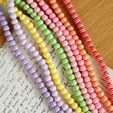 Striped Resin Beads Earrings DIY Jewelry Accessories