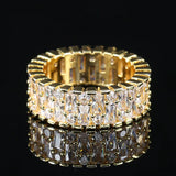 Colorful Zircon Promise Ring Bridal Engagement Jewelry