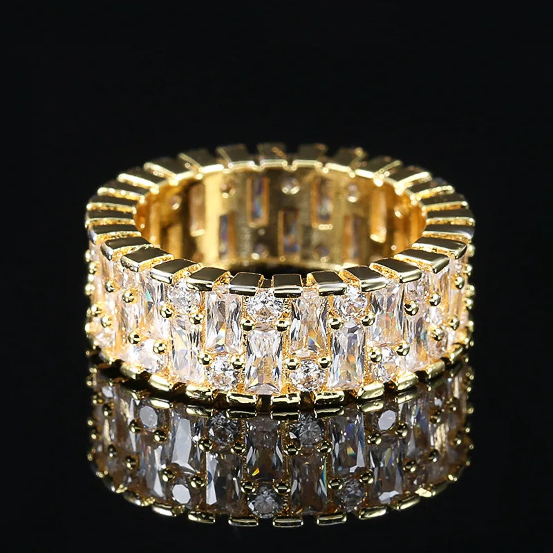 Colorful Zircon Promise Ring Bridal Engagement Jewelry