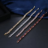 Charm Leaf Bracelet Women Cubic Zirconia Bracelets Female Wedding Jewelry