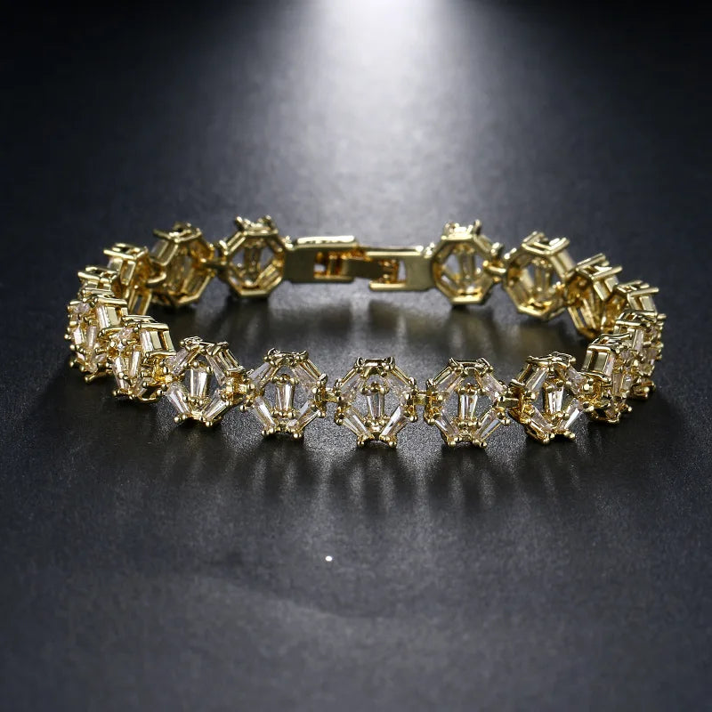 Charm Zircon Bracelet For Women Wedding Party Jewelry