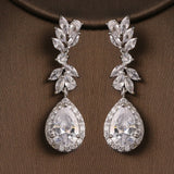Bling Crystal Bridal Drop Earrings Wedding Jewelry