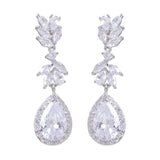 Bling Crystal Bridal Drop Earrings Wedding Jewelry
