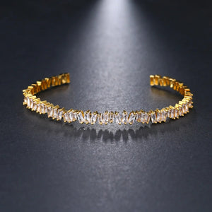 Baguette CZ Crystal Bracelet Bangle