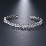 Baguette CZ Crystal Bracelet Bangle