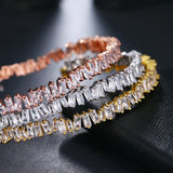 Baguette CZ Crystal Bracelet Bangle