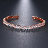 Baguette CZ Crystal Bracelet Bangle