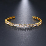 Baguette CZ Crystal Bracelet Bangle