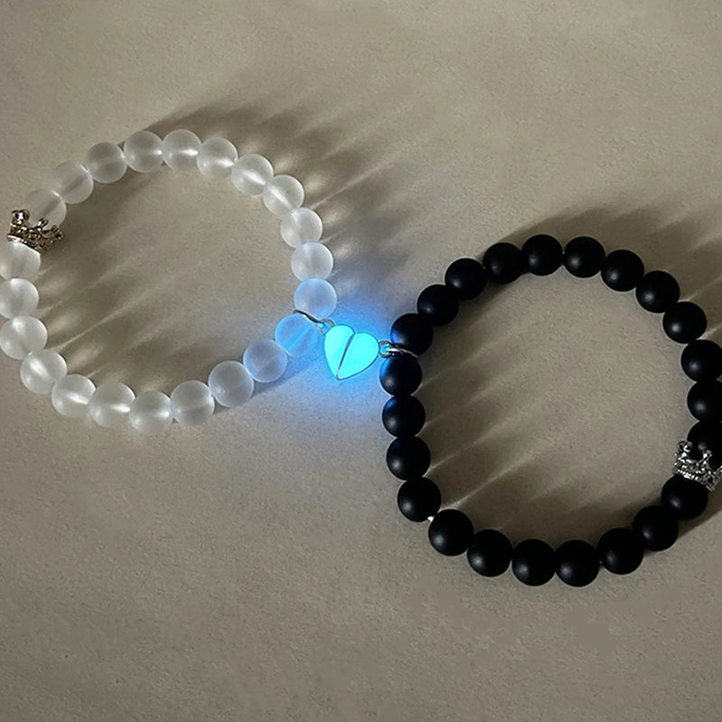Luminous Couple Bracelet Magnetic Attachment Crown