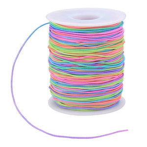 Rainbow Stretch String Cord for Bracelet Making
